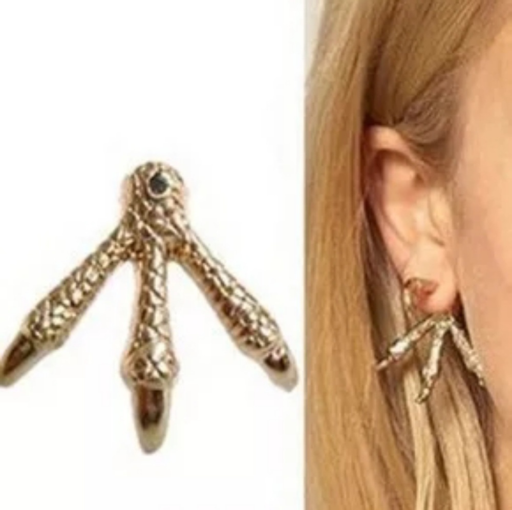 💎💎 Unique Eagle Claw Stud Earrings - Picture 2 of 8